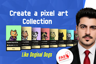 create professional pixel art like doginal dogs