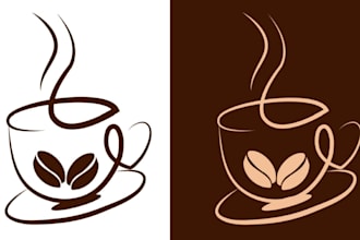 create a unique coffee logo for a company that allows for infinite changes