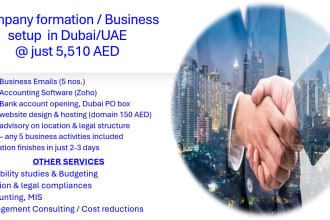 do business setup, company formations, in dubai or uae do budgeting, funding