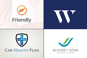 make a high quality insurance logo with source file