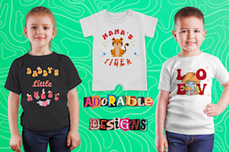 create unique baby and kids t shirt design toddler onesies