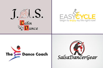 create lovely extremely good dance logo design