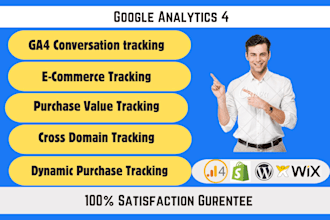 setup google analytics 4, ga4 ecommerce tracking, conversion tracking, via GTM