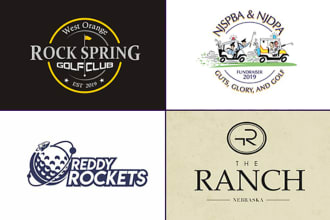 create a good looking golf club logo
