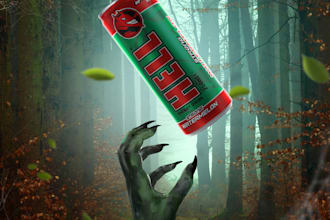 do creative social media product manipulation in photoshop