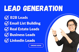 do b2b lead generation, email list building, targeted list and contact list