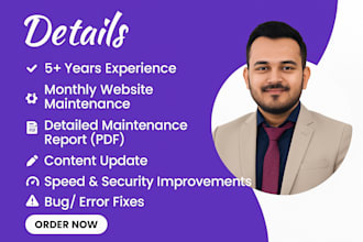 provide wordpress website maintenance and support