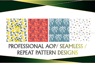 do seamless or repeat patterns and aop designs for you