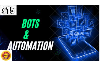 build or create bots, automate jobs, browser automation
