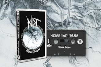 make design cassette, cd or vinyl layouts for music albums