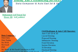 provide services for auto cad 2d drafting