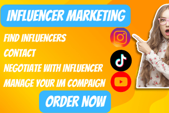 find best instagram, tiktok, youtube influencers and negotiate with influencers