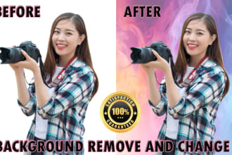 do photo re touching,un wanted objects remove,complaxe background remove service