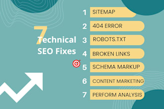 do technical SEO fixes  schema sitemap links and more