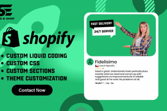 be your shopify expert for liquid and custom coding