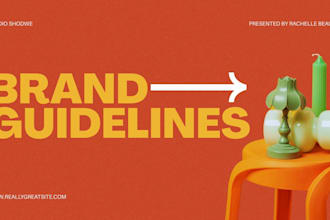 create a modern brand book and logo design