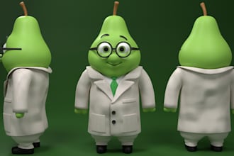 make 3d character for game and animation