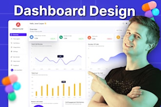 design saas, ai, CRM, and admin dashboard UI UX in figma