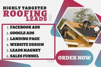 generate highly targeted roofing construction leads solar roofing leads website