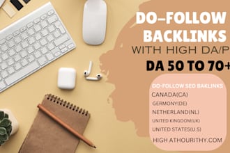 do da 50 to 70 canada ca, germany de, USA SEO backlinks