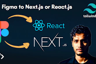 create fully functional react next js SEO optimized sites from figma design