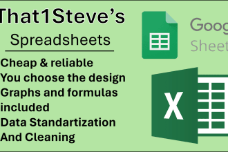 make you simple and understandable excel spreadsheets