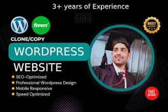 build wordpress website, redesign wordpress website