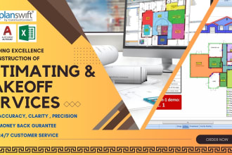 do professional material takeoff and estimation services by planswift, autocad