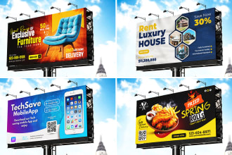 design billboard, banners, signage, yard sign, backdrop, and vinyl banner