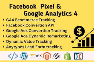 help increase revenue with facebook,google ads conversion ga4 ecommerce tracking