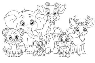 do unique illustration coloring book page for adult and kids