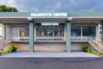 design medical center, hospital, x ray room, diagnostic center