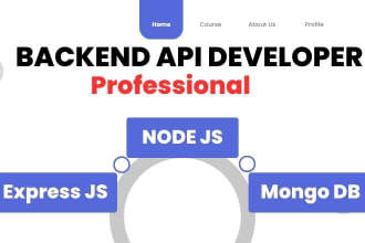 be your expert node js, express js, mongodb backend API developer
