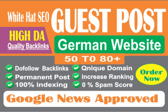 create german backlinks high da newspapers, deutsche SEO