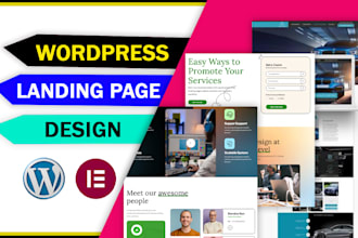 do a wonderful wordpress website or landing page with elementor pro
