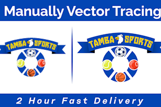 do vector tracing, cleanup or recreate logo