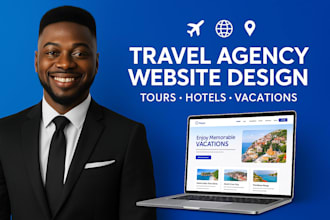 design travel agency tourism tour booking vacation rental events luxury website