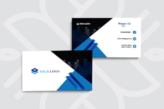 design matel business cards in 1 day