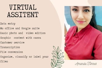 seré tu asistente virtual y administrativo