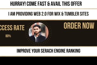 do wordpress, webflow web 2 0 with indexing guaranteed