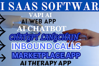 develop chatgpt langchain, voice ai, mpt, retell ai, vertex ai saas, bland vapi