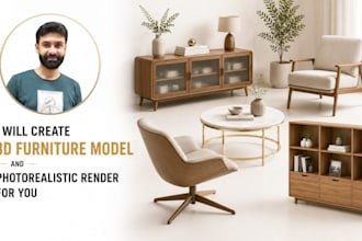 expert 3d furniture modeling and realistic rendering