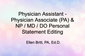 make your physician assistant personal statement stronger
