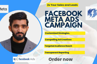 setup and optimize facebook meta ads campaign for sales and leads