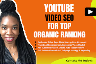 do best youtube video seo expert and channel optimization for top ranking