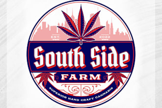 do creative marijuana, cannabis, weed, hemp logo design