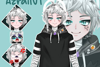 make you a l2d halfbody art commission