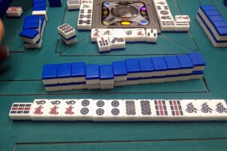 teach japanese board game mahjong