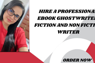 ghostwrite ebook, fiction and non fiction ebook, amazon kindle, self help ebook
