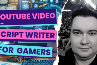 be your gaming and esports SEO youtube video script writer